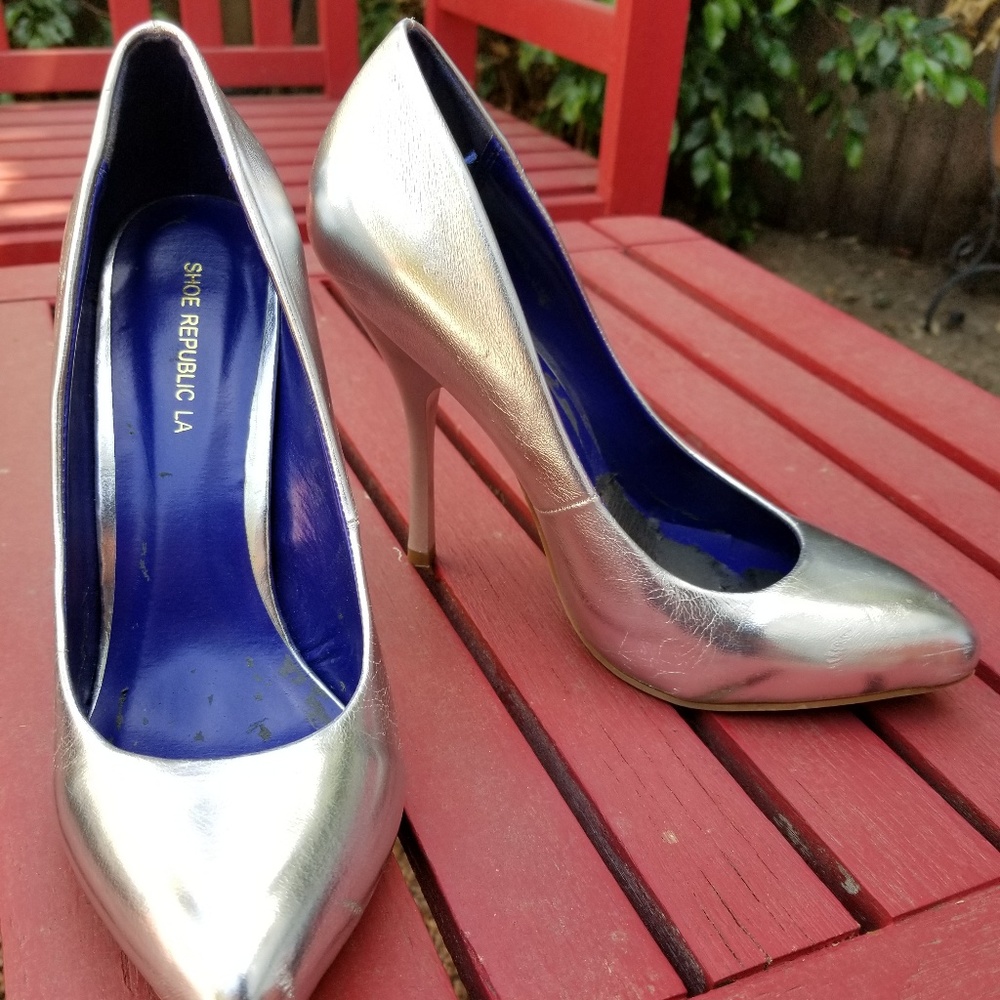 Silver heels